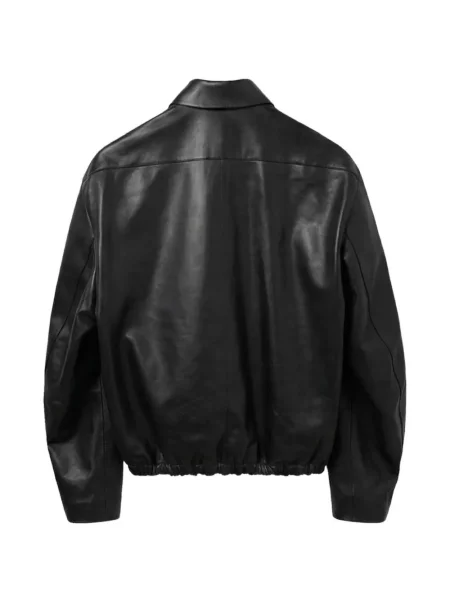 Geanta de piele Jil Sander negru