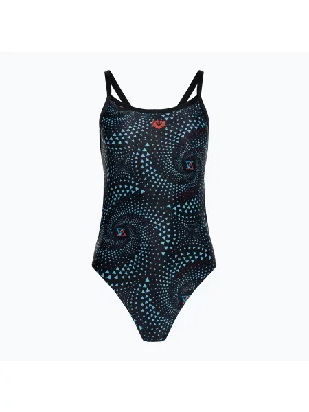 Дамски бански костюм от една част arena Fireflow Challenge Back black/multi black черно