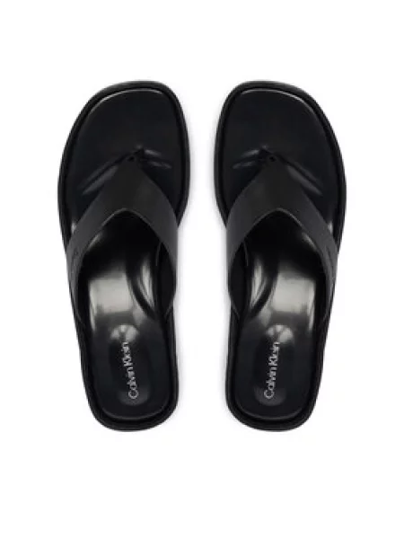 Stringai Calvin Klein blokinis kulnas juoda