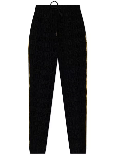 Pantaloni Versace din jacard negru