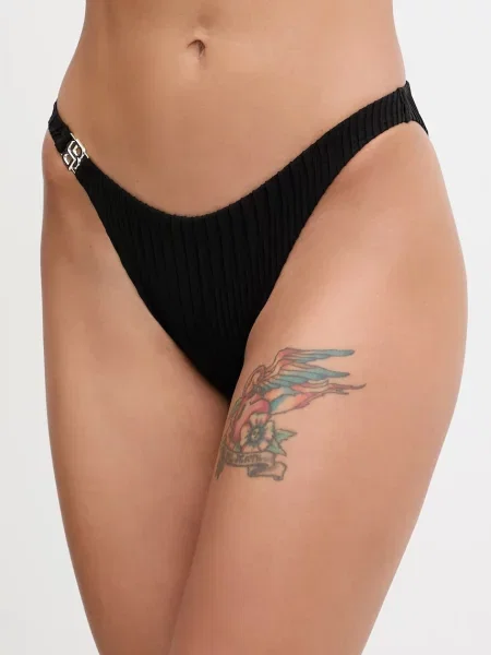 Figi bikini z detalem z paskiem model ‘DOUBLE B’ Boss czarny