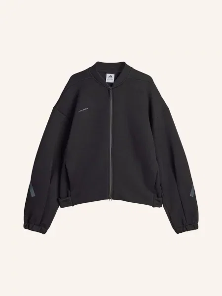 Dzianinowy komplet dresowy Adidas czarny