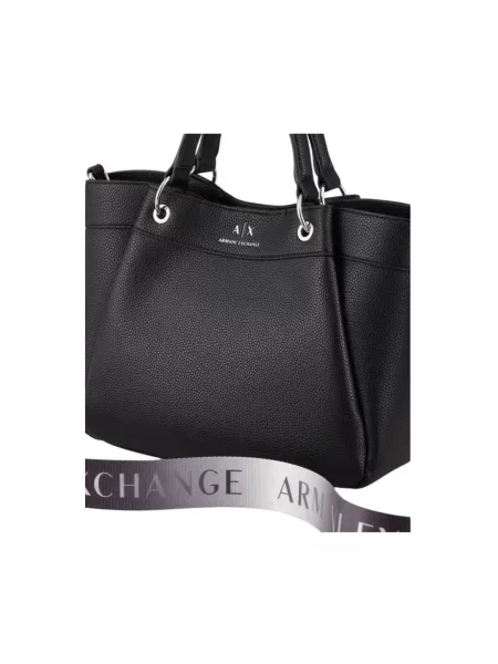 Torebka Armani Exchange skórzana czarna