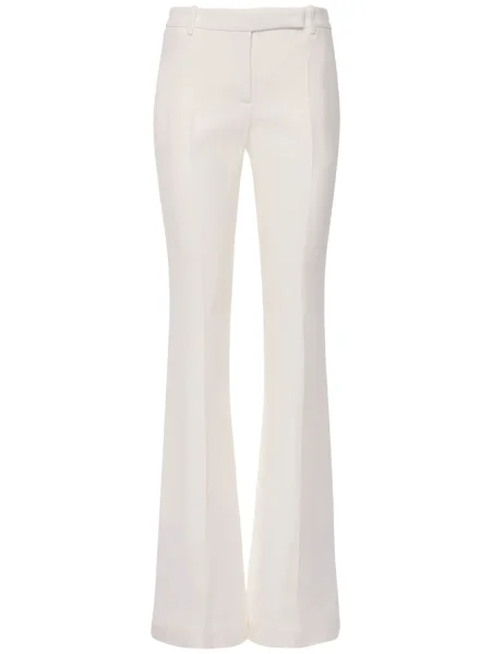 Krepové nohavice Alexander Mcqueen biela