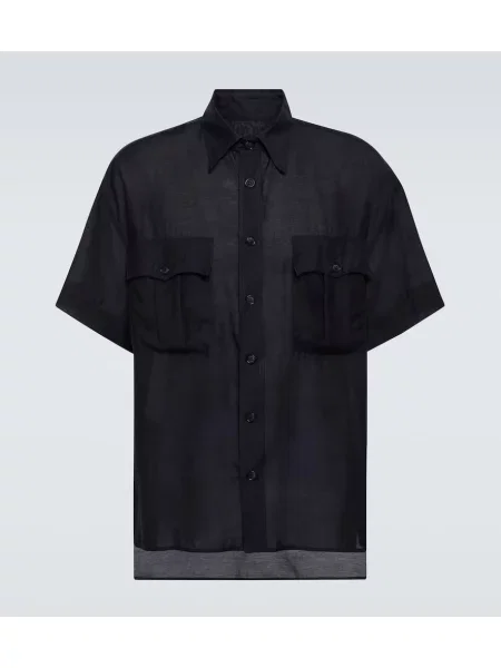 Jersey srajca Giorgio Armani modra