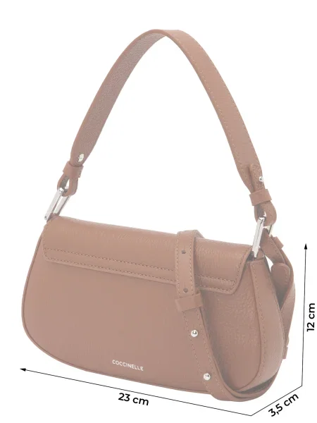 Coccinelle De piele geantă pe umăr MYRTHA MINI maro