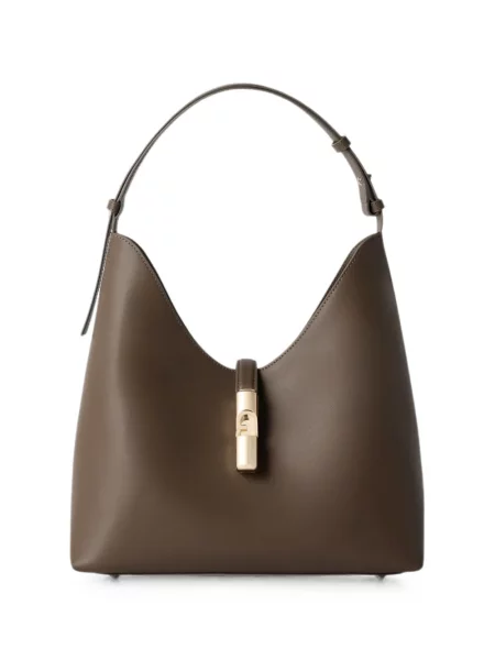 Geantă shopper Furla din piele maro