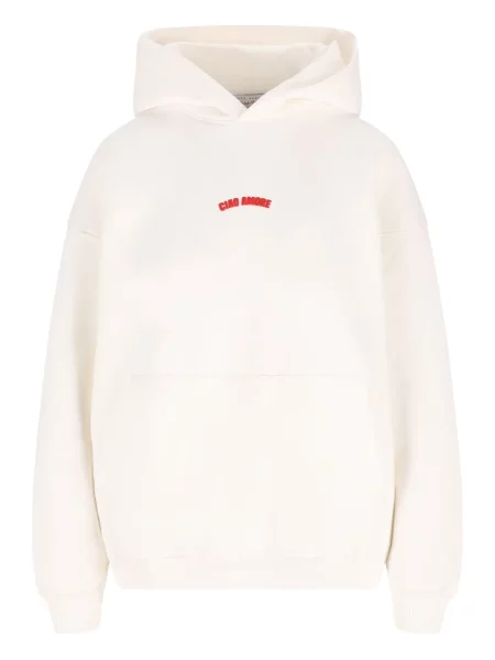 Hanorac cu glugă Giada Benincasa alb