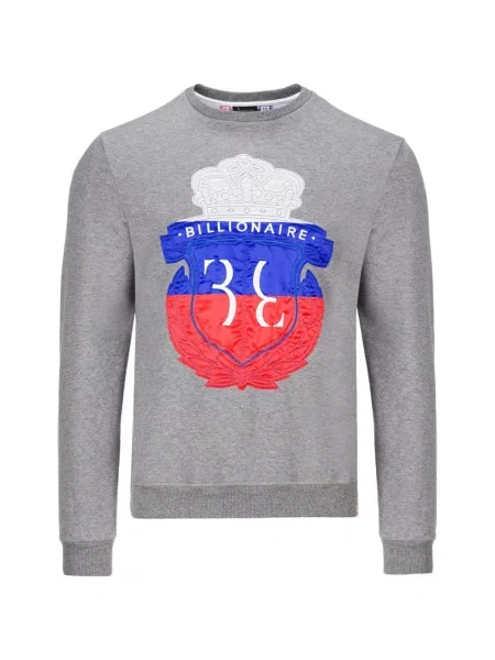 Dukserice Billionaire s vezom siva