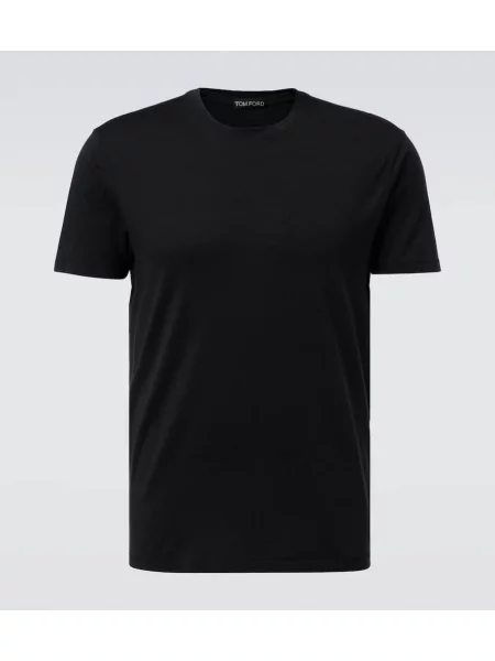Tricou Tom Ford din jerseu negru