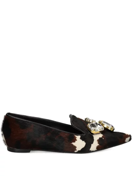 Pantofi loafer Ras de cristal maro