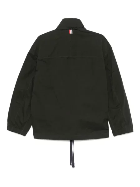 Geacă Thom Browne cu glugă verde