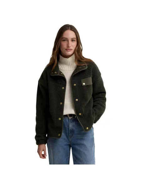 Geacă Barbour din fleece verde