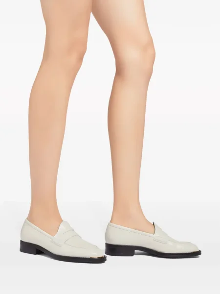 Pantofi loafer Giuseppe Zanotti din piele alb