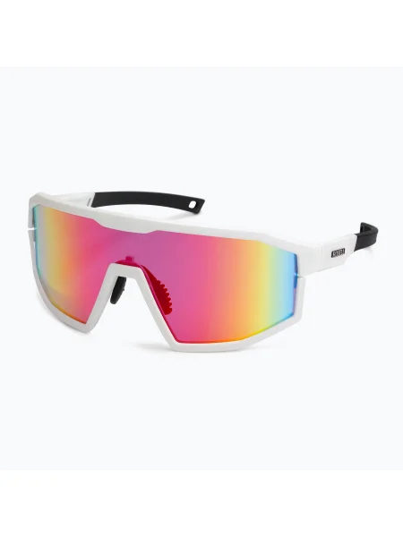 Olcsóbban. Napszemüveg Rogelli Recon white/coral. Méret: OS fehér