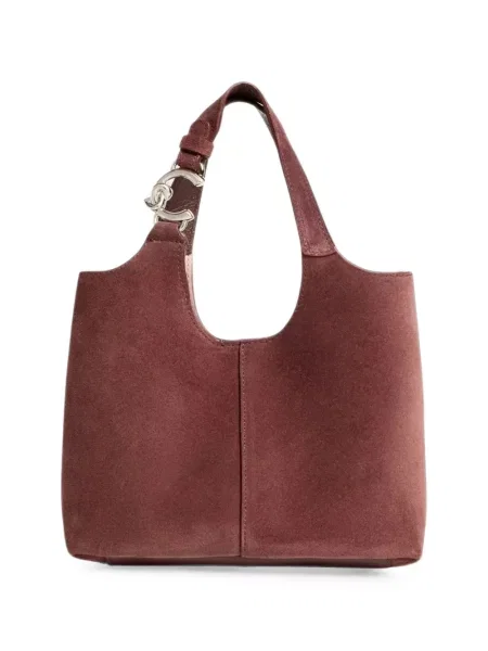 Semišová shopper kabelka Coccinelle červená