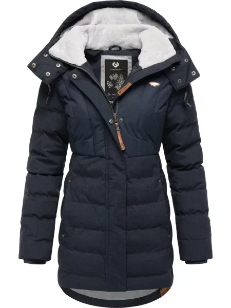 Ragwear Zimná parka Ashanta námornícka / svetlosivá modrá