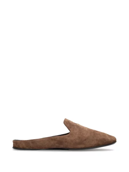 Papuci tip mules Max Mara fără toc maro