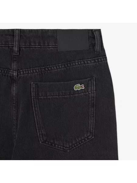Прямые джинсы Lacoste серые