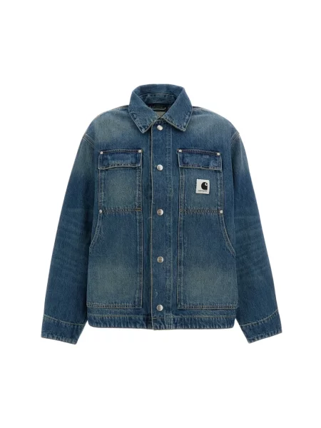 Kurtka jeansowa Carhartt Wip niebieska