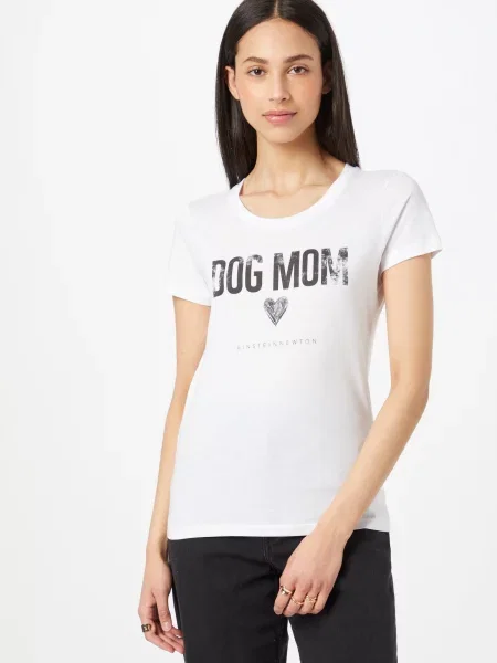 EINSTEIN & NEWTON Tricou pământiu alb