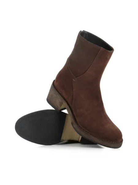 Buty do kostki Pantanetti skórzane brązowe
