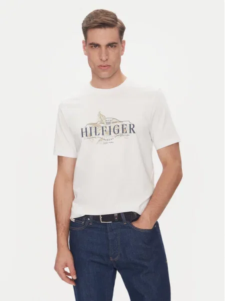 Tommy Hilfiger T-shirt Tropical Floral bijela