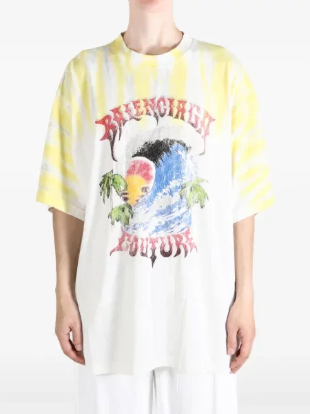 Μπλούζα Balenciaga γραβάτες λευκό