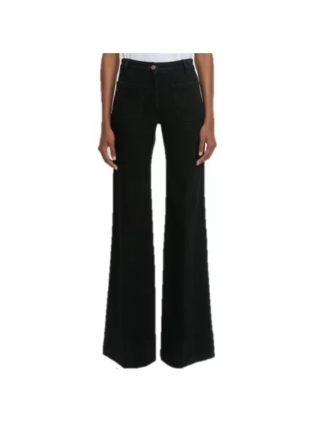 Szerokie jeansy Victoria Beckham czarne