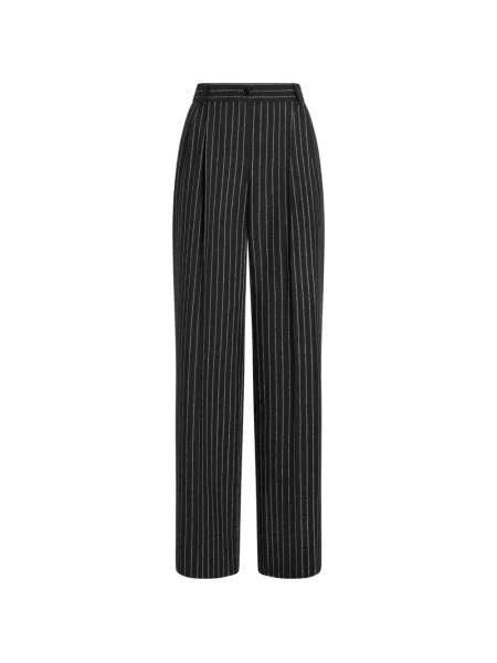 Pantaloni Dolce & Gabbana de lână negru