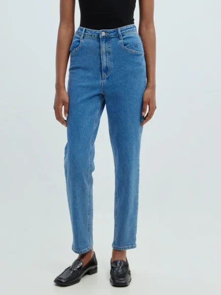 EDITED Jeans Jeylana denim albastru