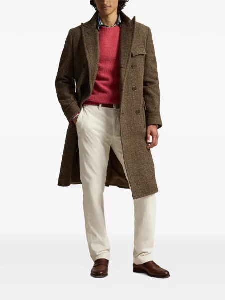 Șosete Polo Ralph Lauren cu broderie în carouri de flanelă verde