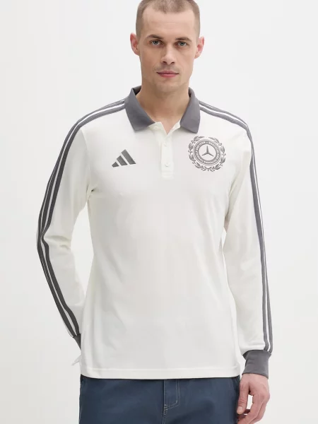 Tricou cu mânecă lungă Adidas bej