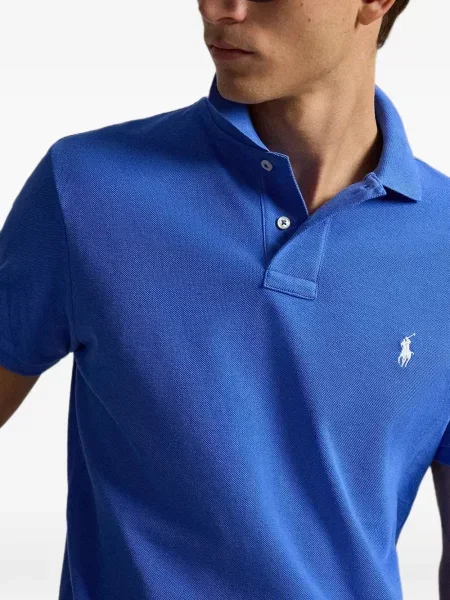 Gulerat tricou polo Polo Ralph Lauren cu decolteu în V fără mâneci maro