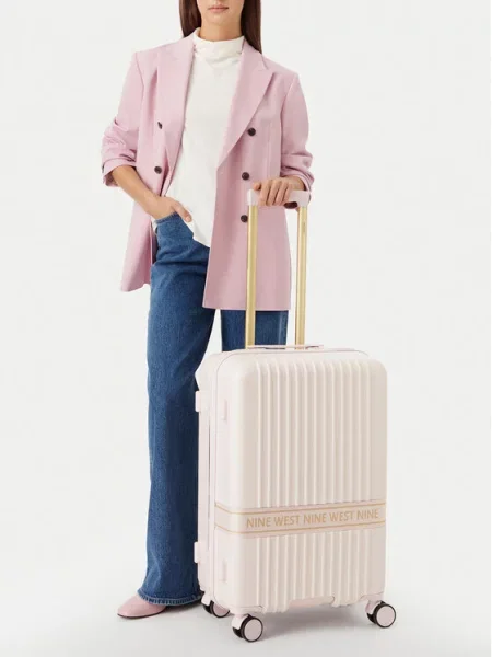 Nine West Srednji kovček Svetlo rožnata