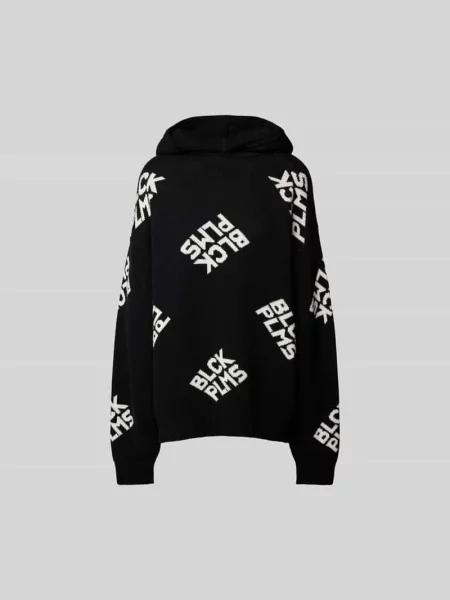 Bluza z kapturem typu oversized Black Palms czarna
