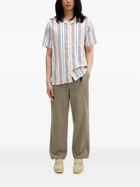 Cu centură pantaloni Barbour verde