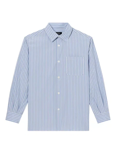 Cămașă A.p.c. cu dungi albastru