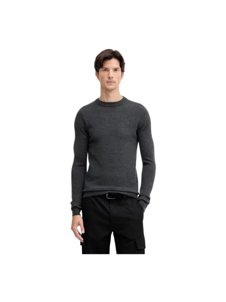 Sweter Trussardi wełniany szary