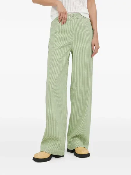 Pantaloni Remain cu dungi verde