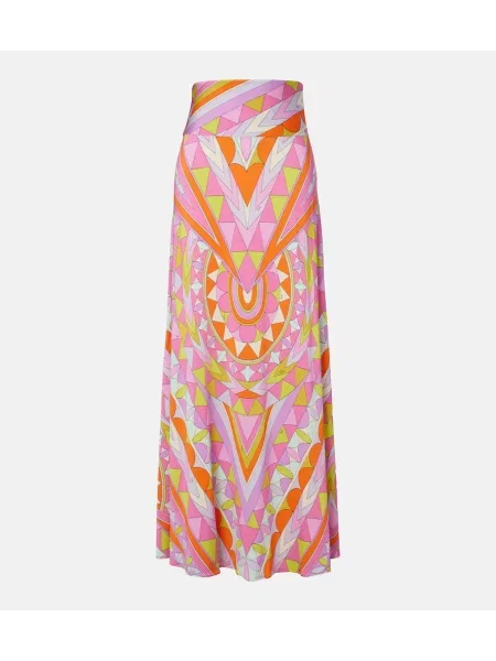 Fusta maxi Pucci din satin