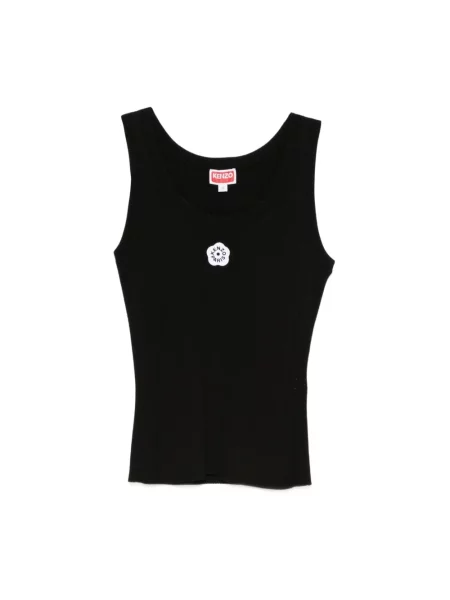 Haftowany top Kenzo czarny