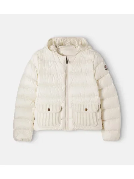Gyerek pehelydzseki Moncler Enfant bézs