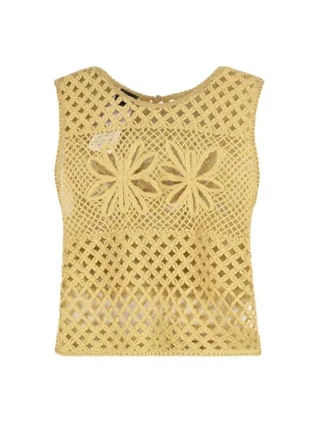 Top Pinko elegancki żółty