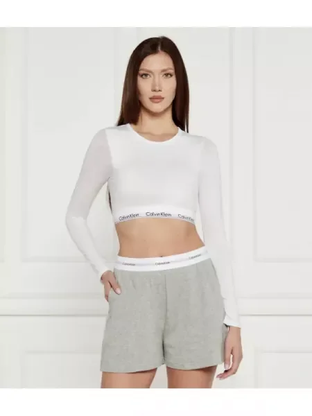 Calvin Klein Underwear Bluză | Cropped Fit alb