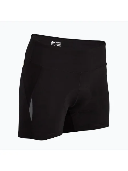 Дамски къси панталони за колоездене SILVINI Merana black черно