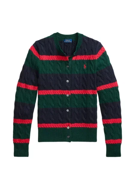 Cu centură curea Polo Ralph Lauren tricotate cu dungi albastru