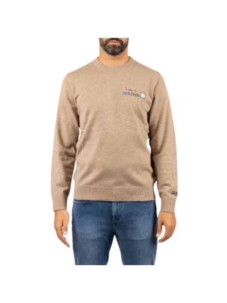 Dzianinowy sweter Saint Barth beżowy