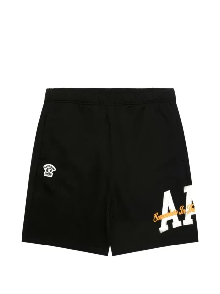 Pantaloni scurți Aape By A Bathing Ape cu model camuflaj negru