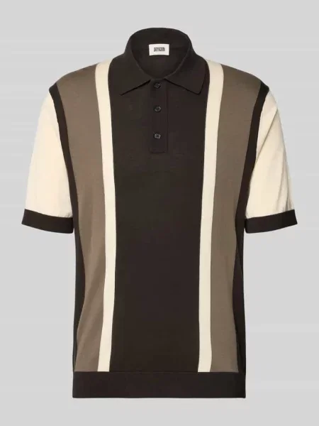 Koszulka polo o kroju regular fit we wzorze na całej powierzchni model TAMIAN' Drykorn